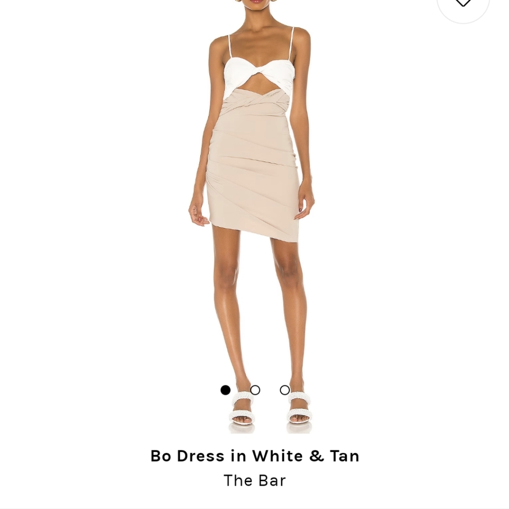 The Bar Bo Dress on White and Tan